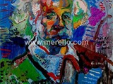 spanish-painting-contemporary-modern.merello.einstein-73x54-cm-mix-media-on-table-